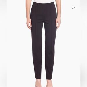 St. John Cropped Pintuck Pants in Black size 16